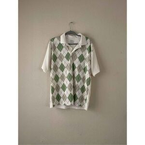 PGA tour‎ argyle print golf polo size large
